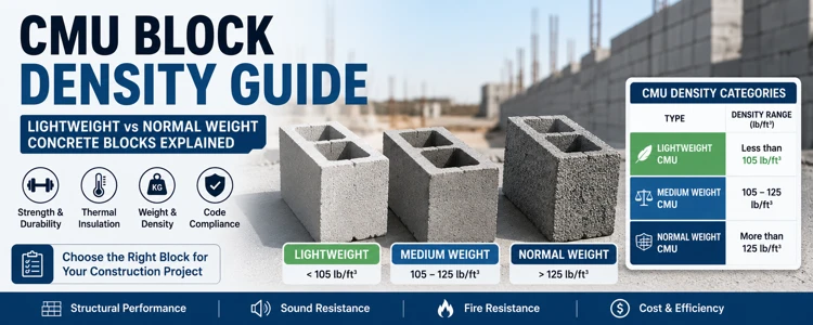 CMU Block Density Guide