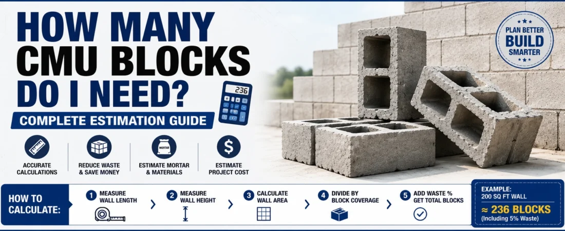 How Many CMU Blocks Do I Need? Complete Estimation Guide