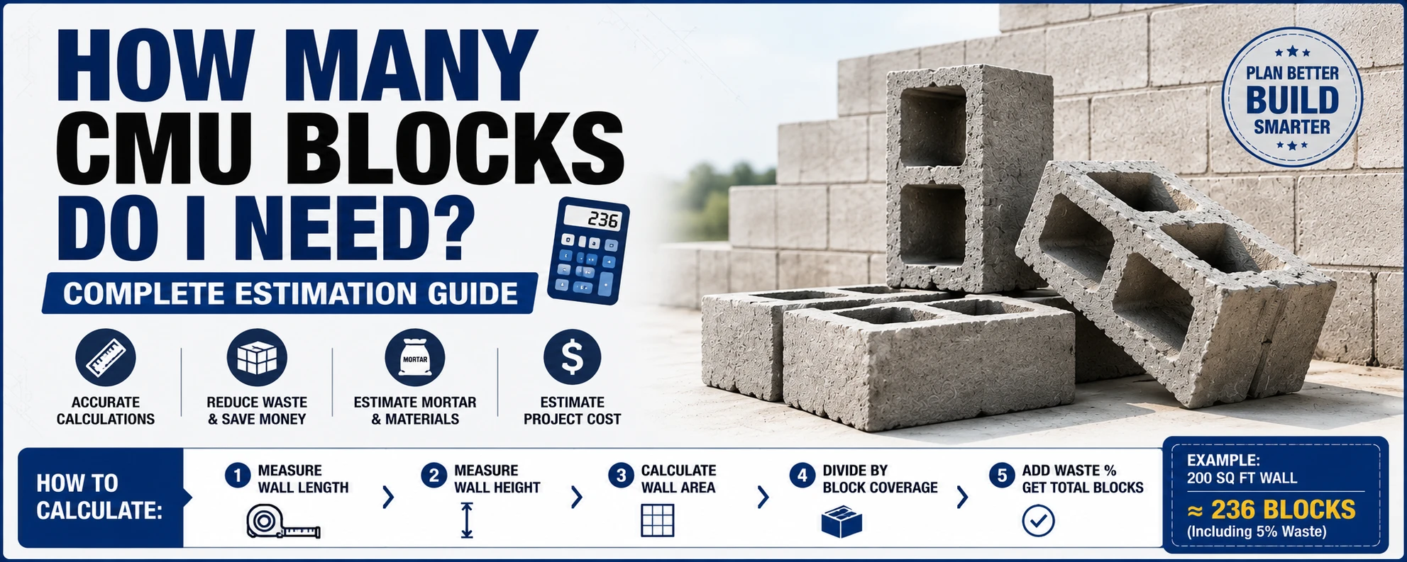 How Many CMU Blocks Do I Need? Complete Estimation Guide