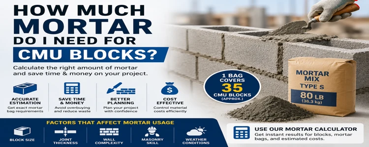 How Much Mortar Do I Need for CMU Blocks?