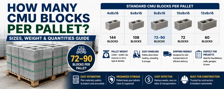 How Many CMU Blocks Per Pallet?
