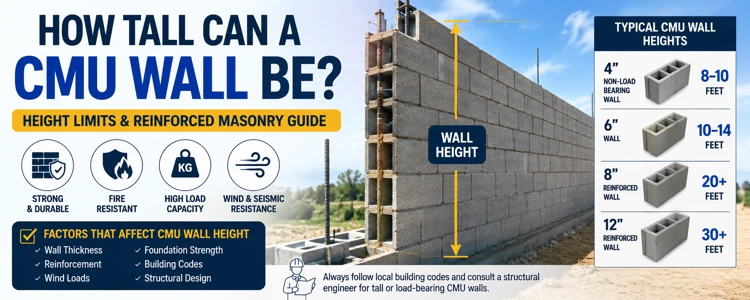 How Tall Can a CMU Wall Be?