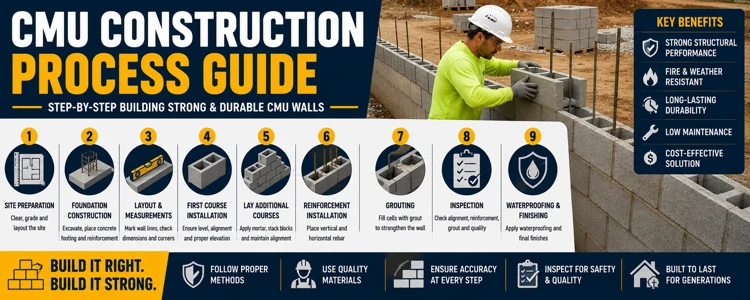 CMU Construction Process Guide