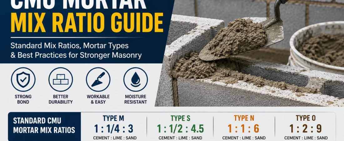 CMU Mortar Mix Ratio Guide