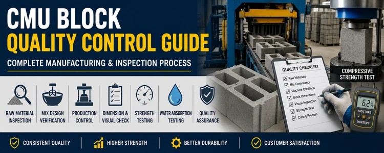 CMU Block Quality Control Guide: Complete Manufacturing & Inspection Process