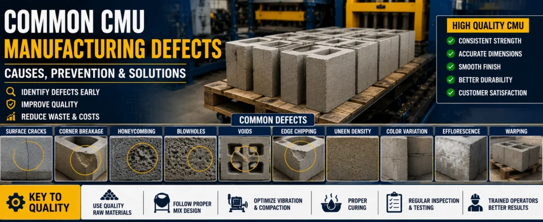 Common CMU Manufacturing Defects: Causes, Prevention & Solutions