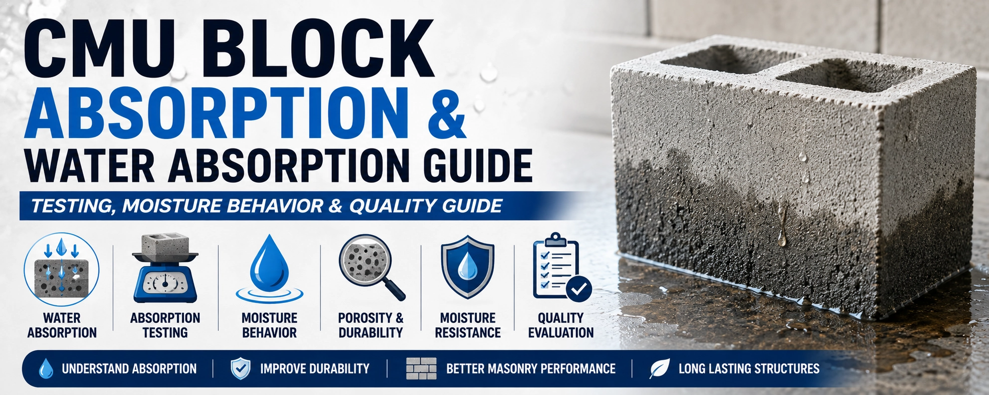 CMU Block Absorption & Water Absorption Guide