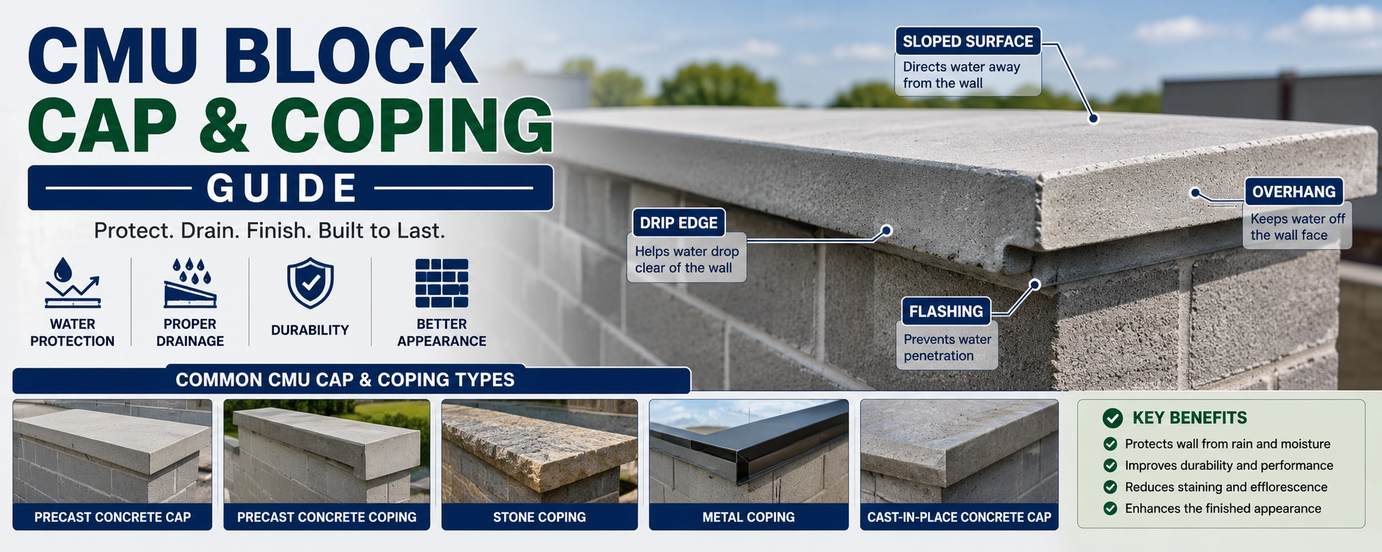 CMU Block Cap & Coping Guide