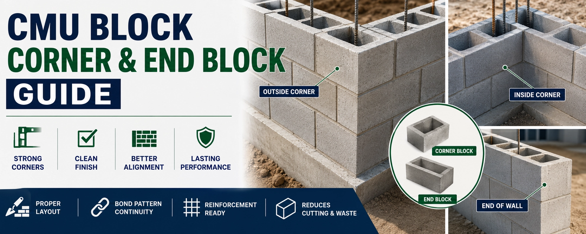 CMU Block Corner & End Block Guide