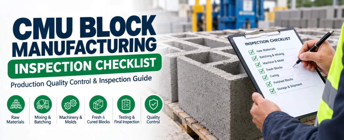 CMU Block Manufacturing Inspection Checklist: Complete Quality Control Guide
