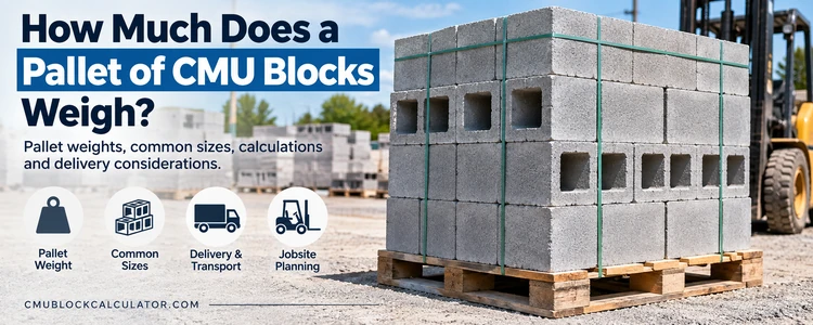 CMU Pallet Weight: How Much Does a Pallet Weigh?